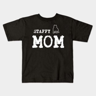 Staffy Mom Kids T-Shirt